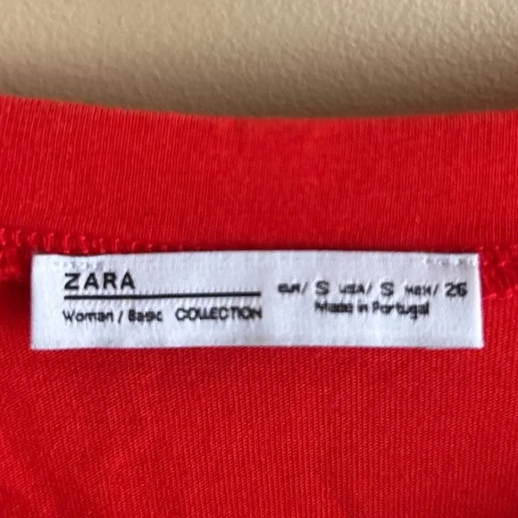Zara Vibrant Red Ruffle Tunic - Picture 4 of 10
